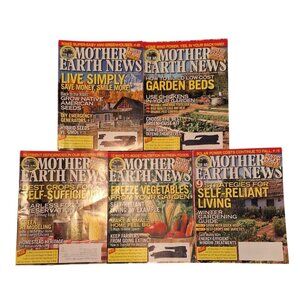 Mother Earth News Feb 2013-Nov 2013 Gardening Organic Homestead 5 Lot Magazines